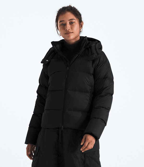 The North Face Women’s Hydrenalite™ City Down Hooded Water-Repellent Jacket (Size: Large): Black | The North Face (US)