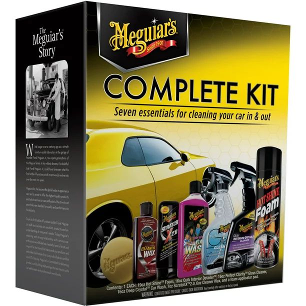 Meguiar's Complete Car Care Kit, G19900, Kit | Walmart (US)