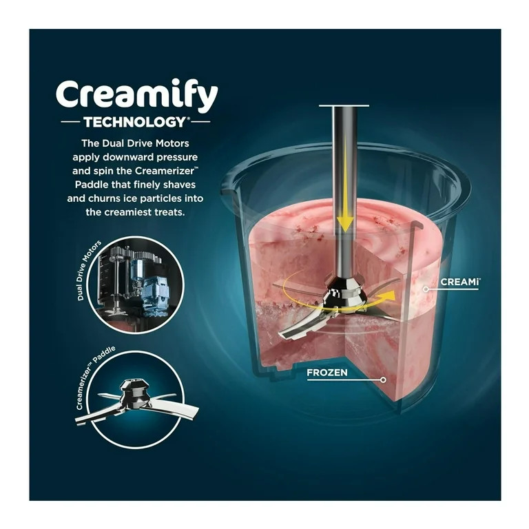 Ninja NC301 CREAMi, Ice Cream, Gelato, Milkshake, Sorbet, and Smoothie Bowl Maker, 7 One-Touch Pr... | Walmart (US)