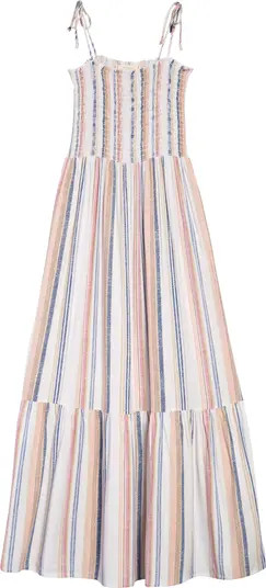 Kids' Smocked Tiered Maxi Dress | Nordstrom