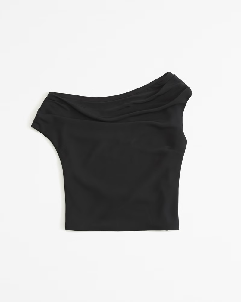 Asymmetrical Satin Set Top | Abercrombie & Fitch (US)