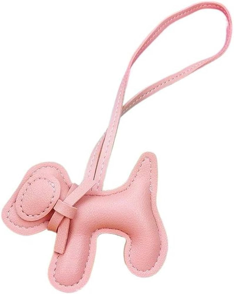 Leather dog bag charm keychain puppy bag purse pendantcute fashion bag accessories for women | Amazon (US)