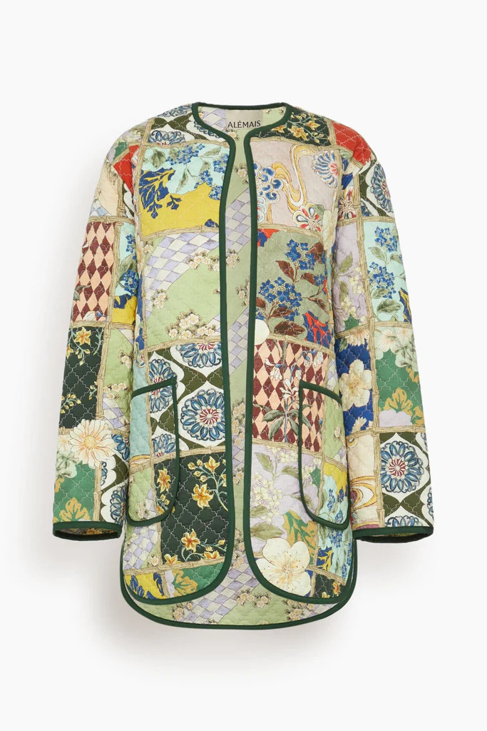 Bianca Quilted Jacket in Multi | Hampden Clothing
