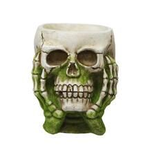 6" Skull Vase with Green Moss by Ashland® | Michaels Stores