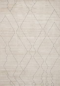 Loloi II Darby Collection DAR-03 Sand/Charcoal 7'-10" x 10' Area Rug | Amazon (US)