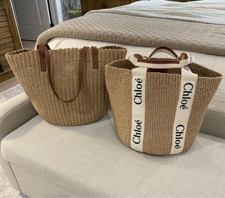 My favorite straw handbags! Save or Splurge both are excellent totes for Summer! Chloe, J. Crew 

#LTKstyletip #LTKitbag #LTKSeasonal