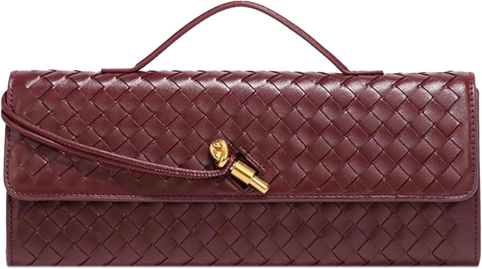 Ash&Ivy Women's Woven Clutch Purse - Casual PU Leather Crossbody Bag, Fashionable Evening Shoulde... | Amazon (US)