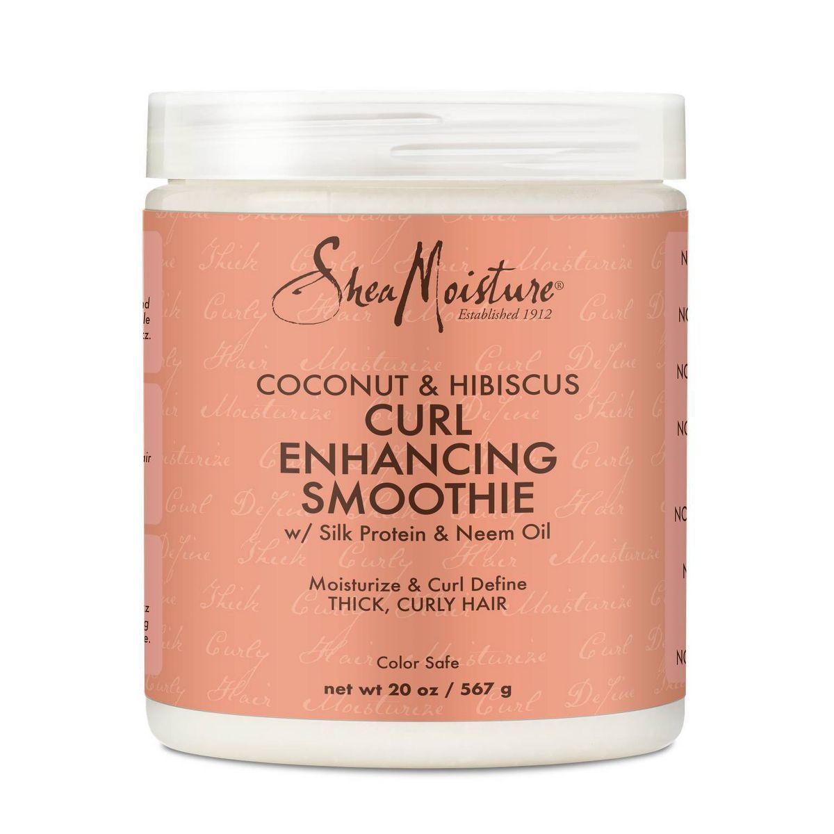 SheaMoisture Smoothie Curl Enhancing Cream for Thick Curly Hair Coconut and Hibiscus | Target