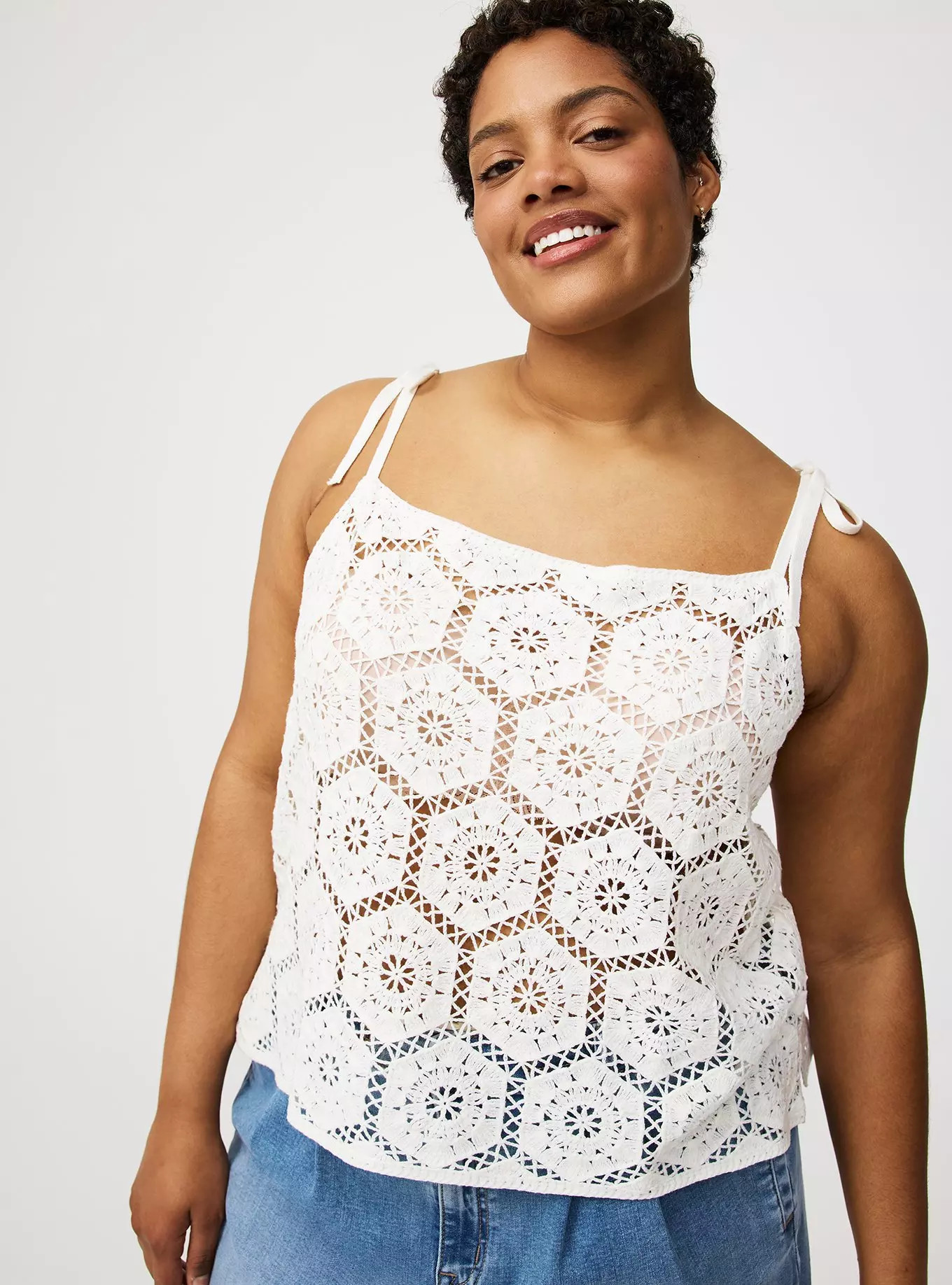 Crochet Tie-Strap Tank | Torrid (US & Canada)