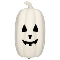 Paper Mache Jack-o'-Lantern Decoration, White, 12.5", Halloween by Way To Celebrate | Walmart (US)