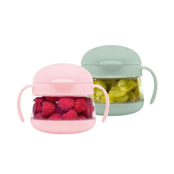 Ubbi Tweat No Spill Snack Container for Kids, BPA-Free Tritan, Toddler Snack Container, Sage & Pi... | Amazon (US)