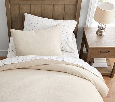 Linen-Cotton Duvet Cover & Shams | Pottery Barn Kids