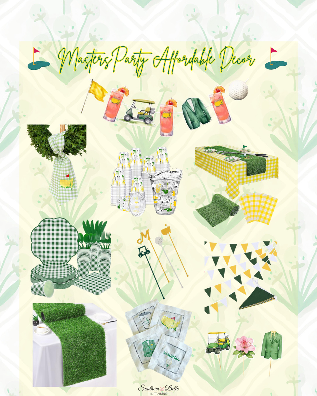 Affordable finds for your Masters Party! ⛳️

• masters party • masters watch party ideas • golf themed entertaining • augusta themed party • golf party supplies • masters hosting inspiration • golf drink stirrers • masters themed cups #masters #mastersparty #golfparty  

 #LTKSeasonal #LTKHome