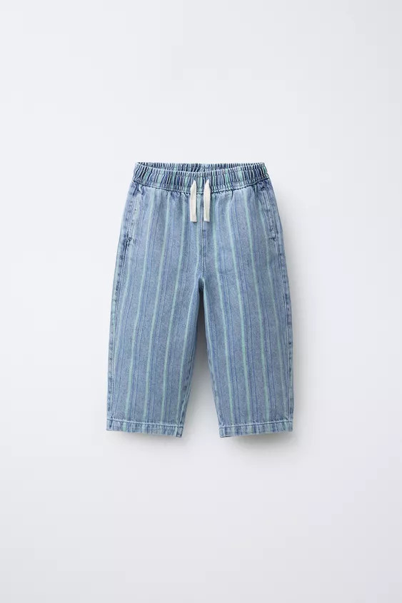 STRIPED BAGGY JEANS | Zara UK
