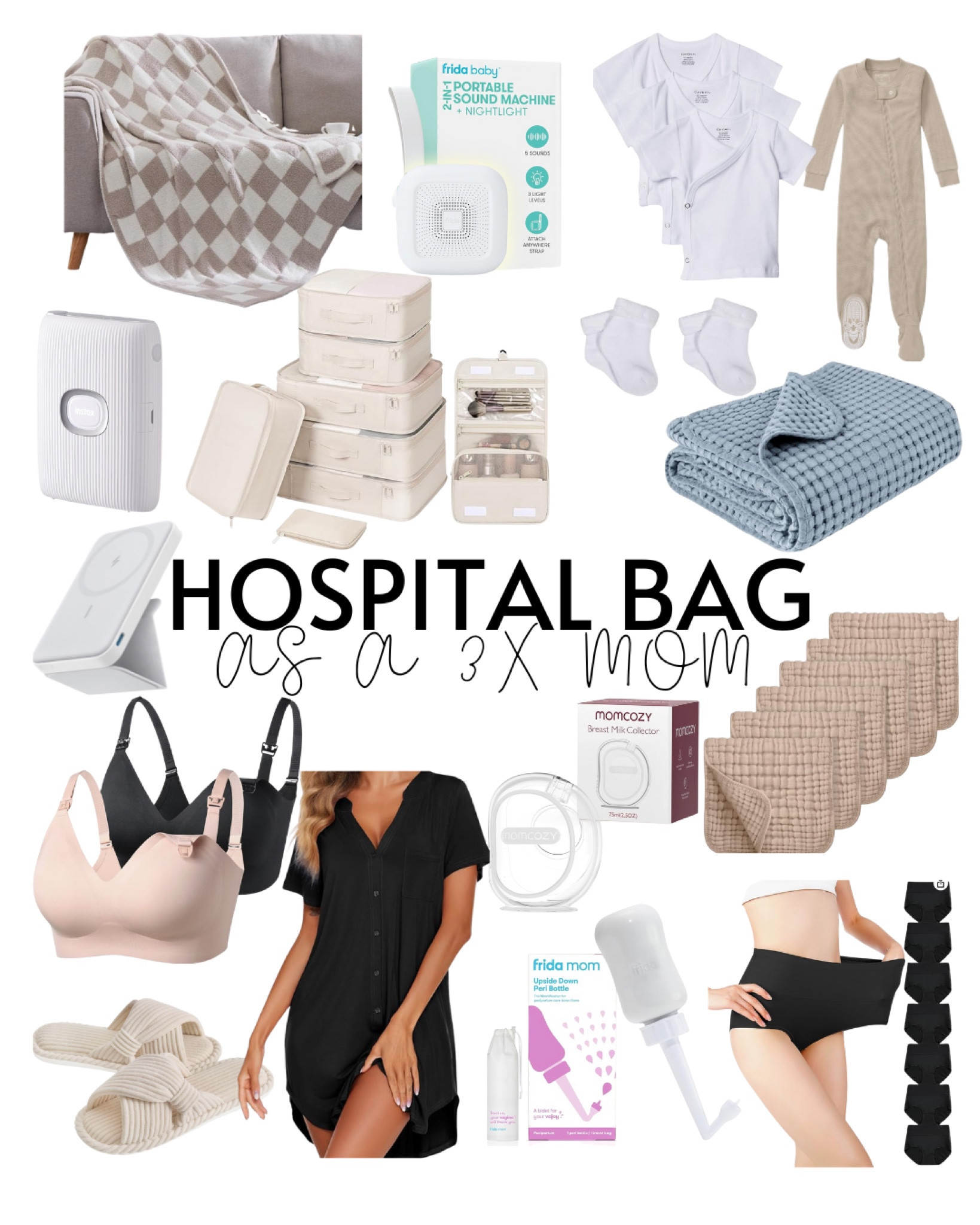 My Hospital Bag as a 3x Mom

Full list coming to IG! 😊