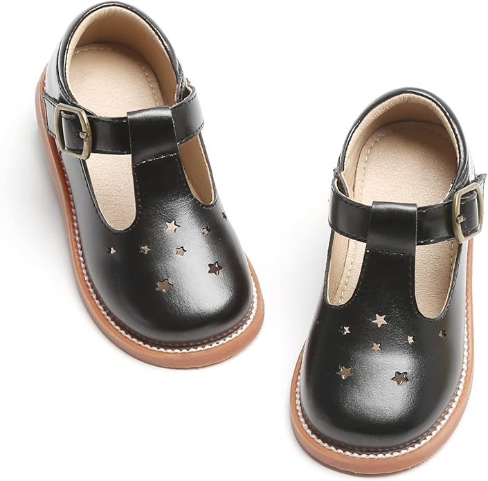 Otter MOMO Toddler/Little Girls Mary Jane Ballerina Flats Shoes Slip-on School Party Dress Shoes | Amazon (US)