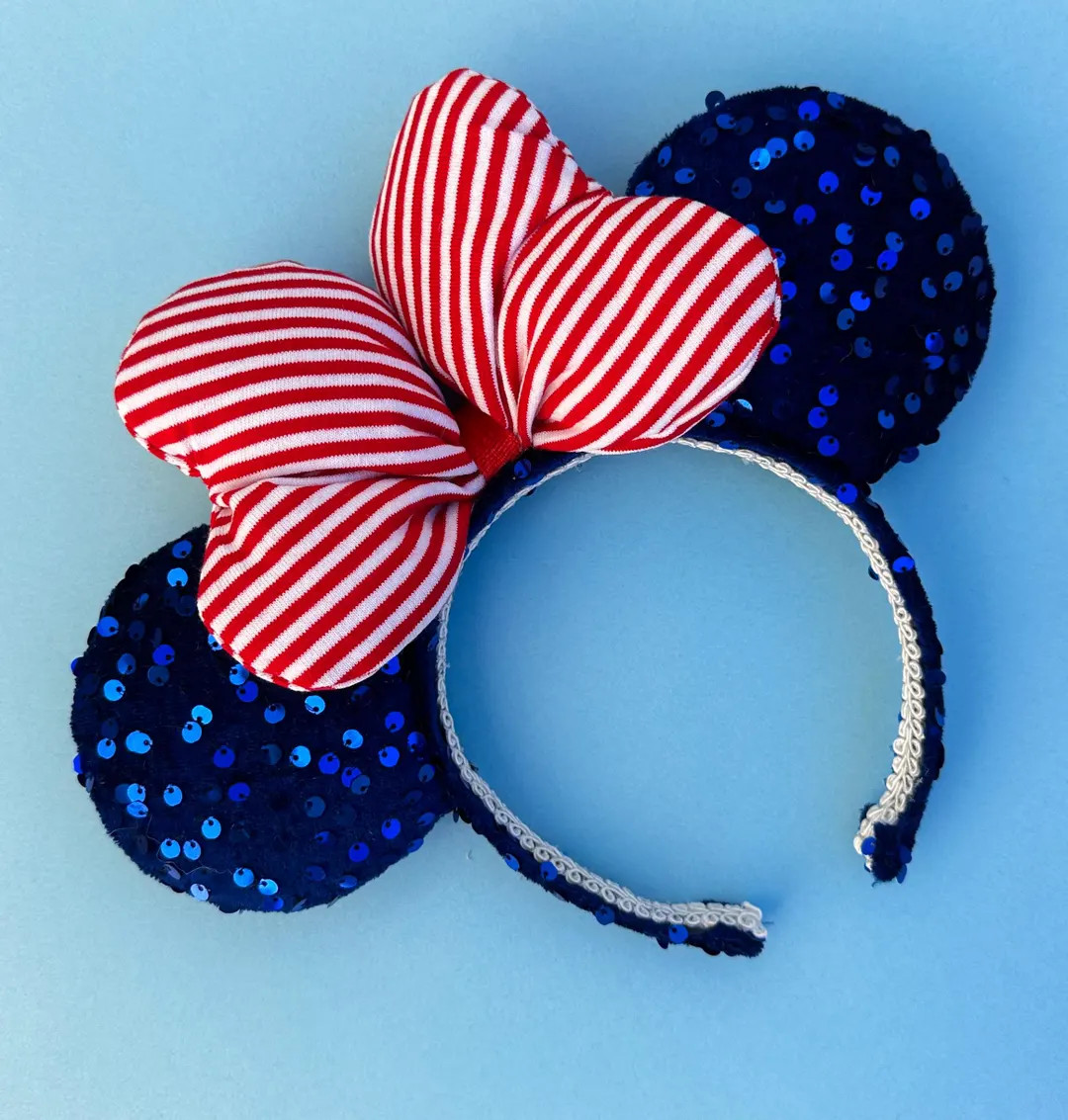 Nautical Disney Cruise Minnie Ears - Etsy | Etsy (US)