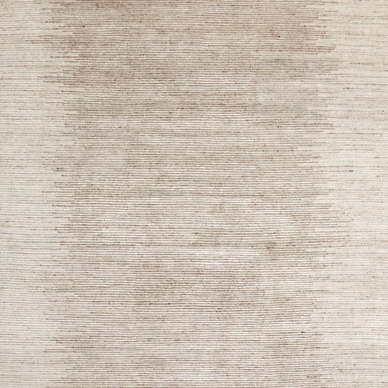 Prague Wool and Viscose Hand-Knotted Ombre Taupe Brown Area Rug 6'x9' + Reviews | Crate & Barrel | Crate & Barrel
