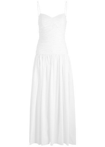 Ruched cotton maxi dress | Harvey Nichols