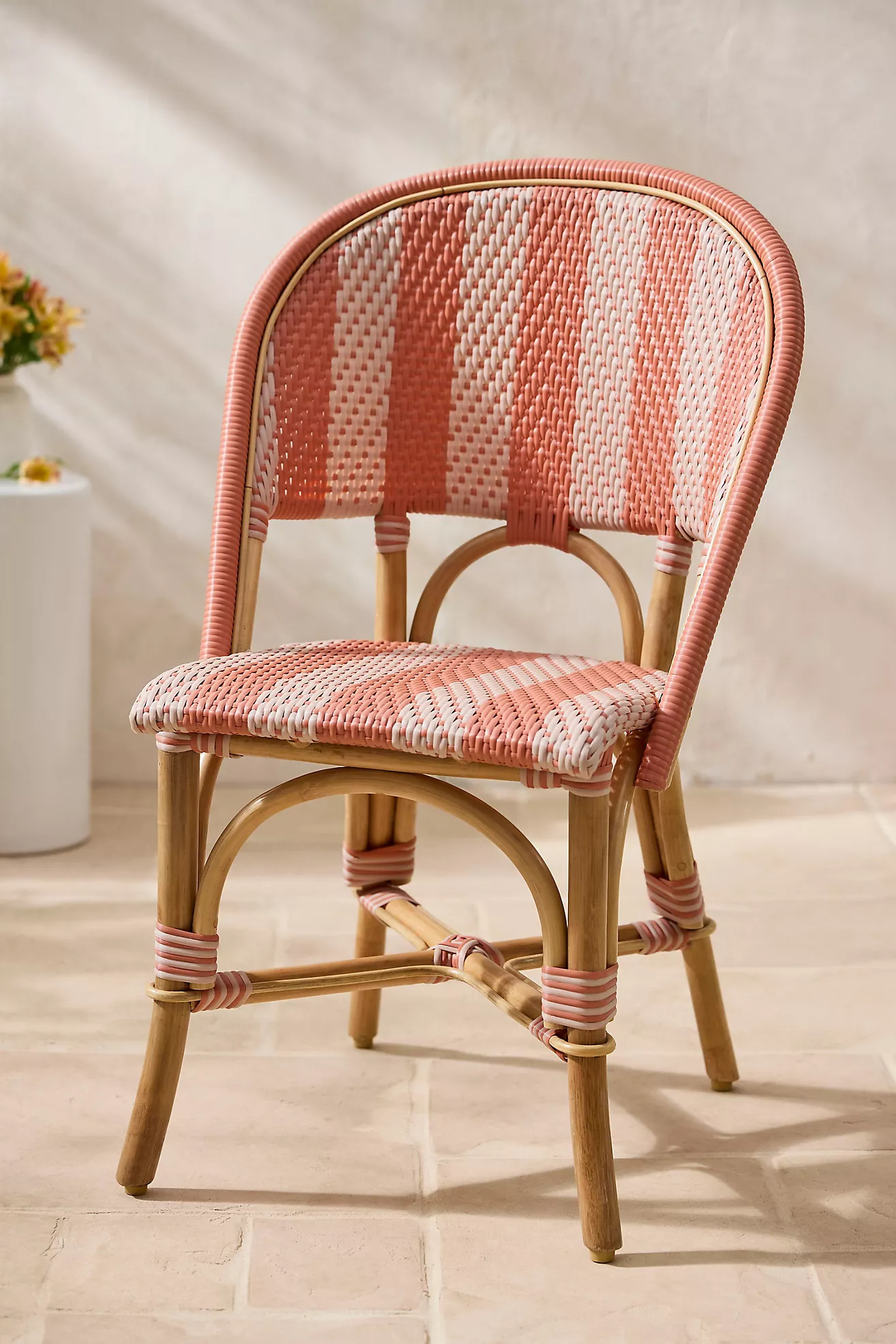 Striped Woven Indoor/Outdoor Bistro Chairs, Set of 2 | Anthropologie (US)