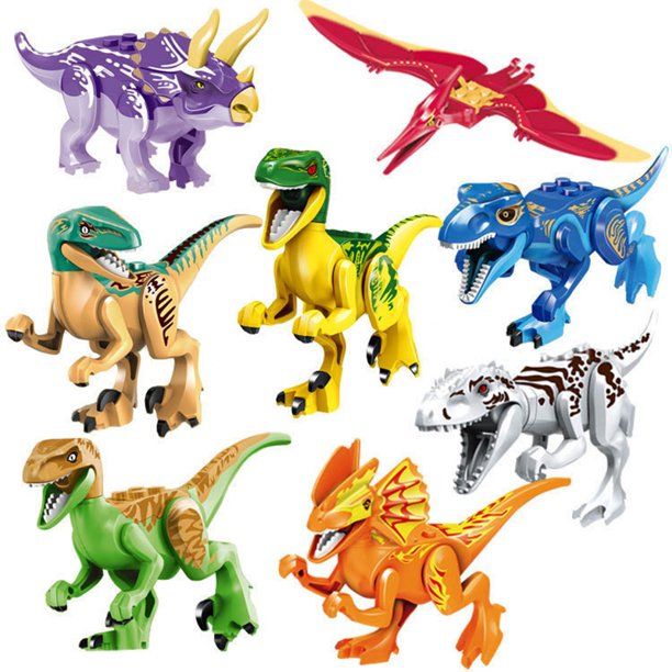 1pc Random Dinosaur Toys Small Dinosaur DIY Action Figures Building Blocks Educational Gift For K... | Walmart (US)