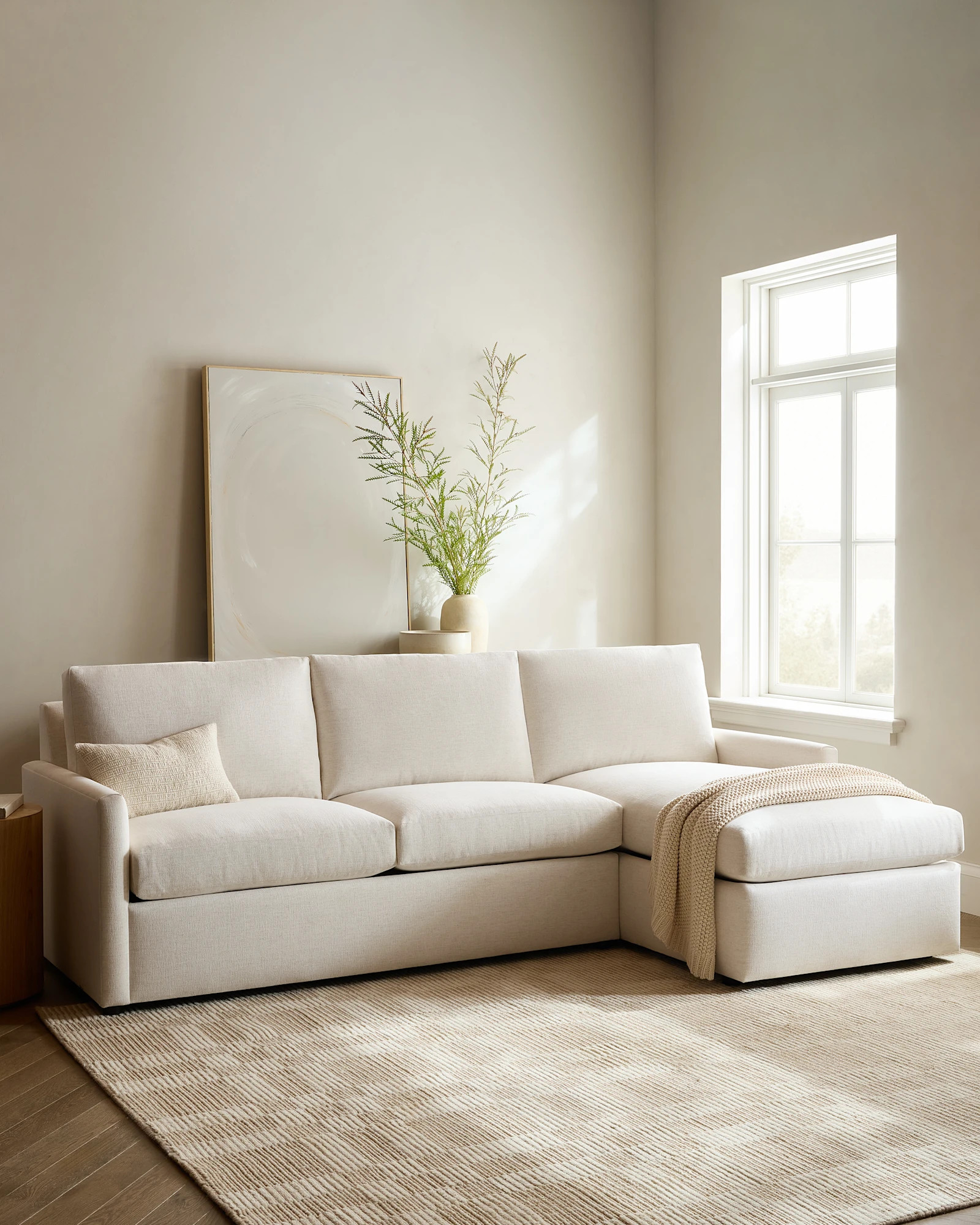 Brennan Chaise Sectional in Performance Velvet | Quince