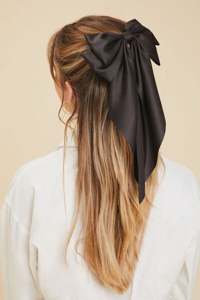 Oversized Satin Bow Hair Barrette | Forever 21 (US)
