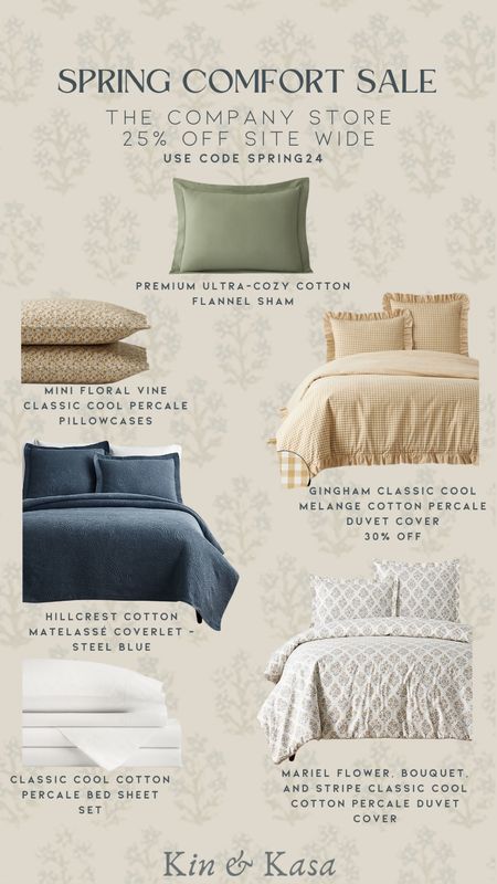 Hurry over to the Company Store !
The spring sale is here and I will not last long . Use code Spring24 for additional savings ! 
I’ve linked a few of my favorite bedding finds 

Click  the images below to SHOP NOW and SHARE with a friend 

#bedding #springhome #companystore #homedecor 

#LTKhome #LTKfindsunder100 #LTKsalealert