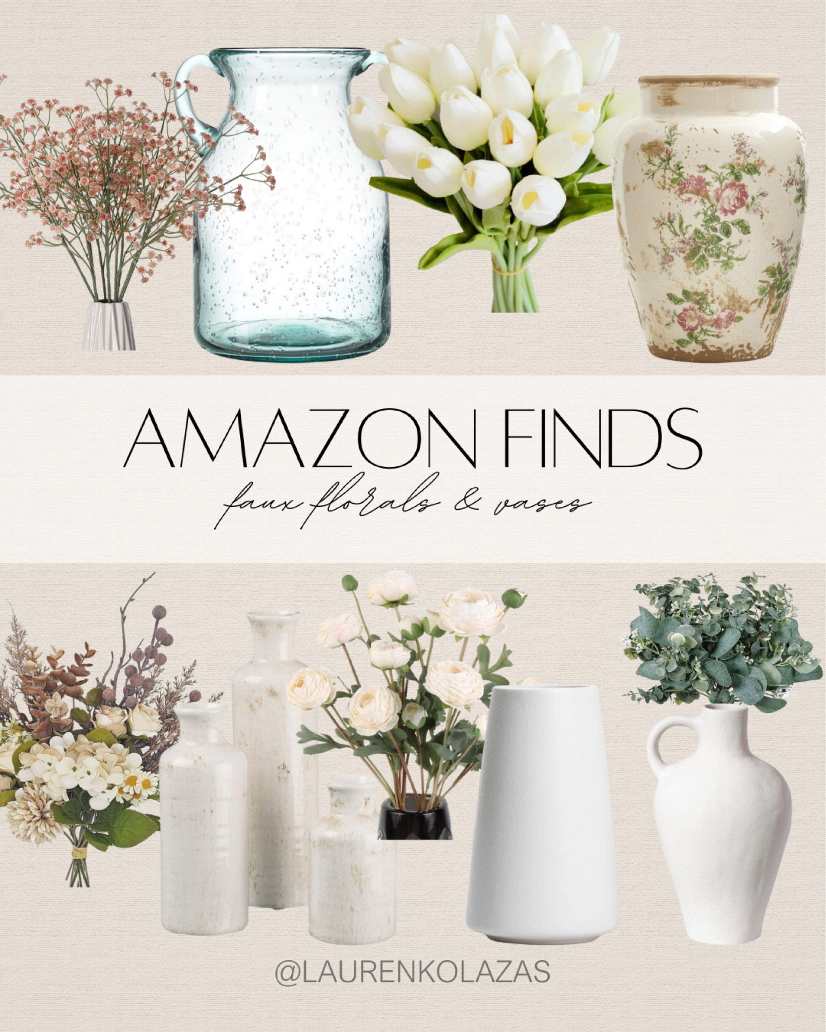 Make sure to grab this aesthetic collection of faux florals & vases for spring that would add a pop of color and freshness to your home!
#springrefresh #homedecor #amazonfinds #fakeflowers#LTKstyletip #LTKhome

#LTKSeasonal