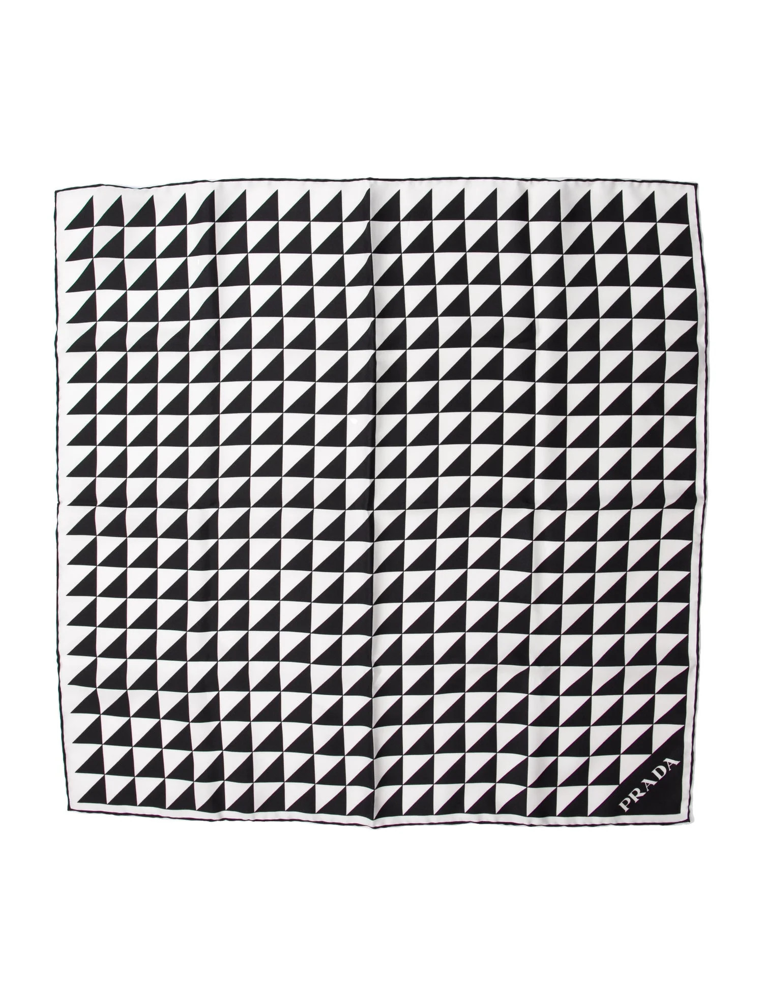 Prada Silk Printed Scarf - Black Scarves and Shawls, Accessories - PRA1180449 | The RealReal | The RealReal