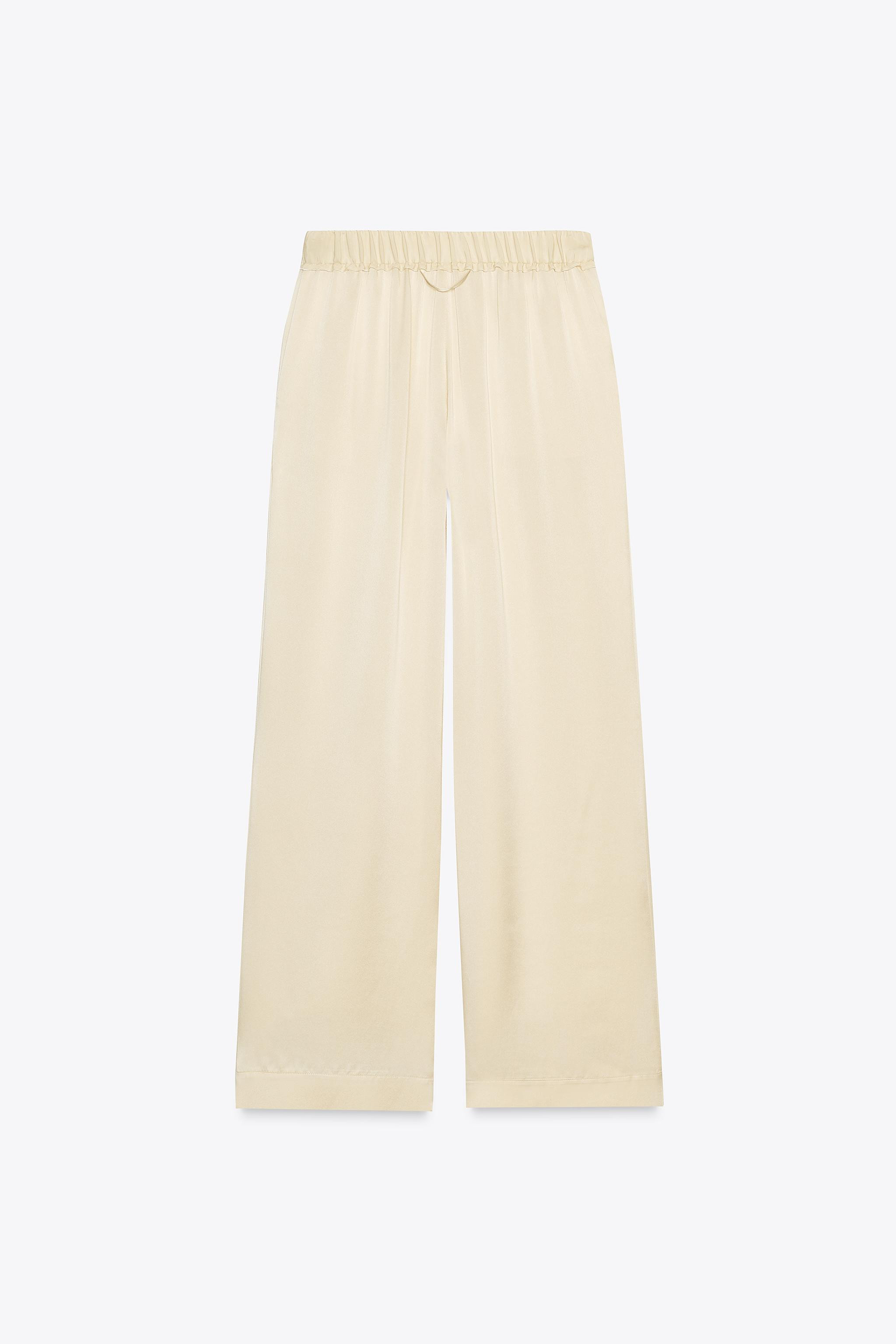ZW COLLECTION 100% SILK PYJAMA TROUSERS | Zara UK