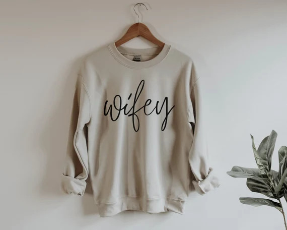 Wifey Sweatshirt  Bridal Shower Gift  Engagement | Etsy | Etsy (US)