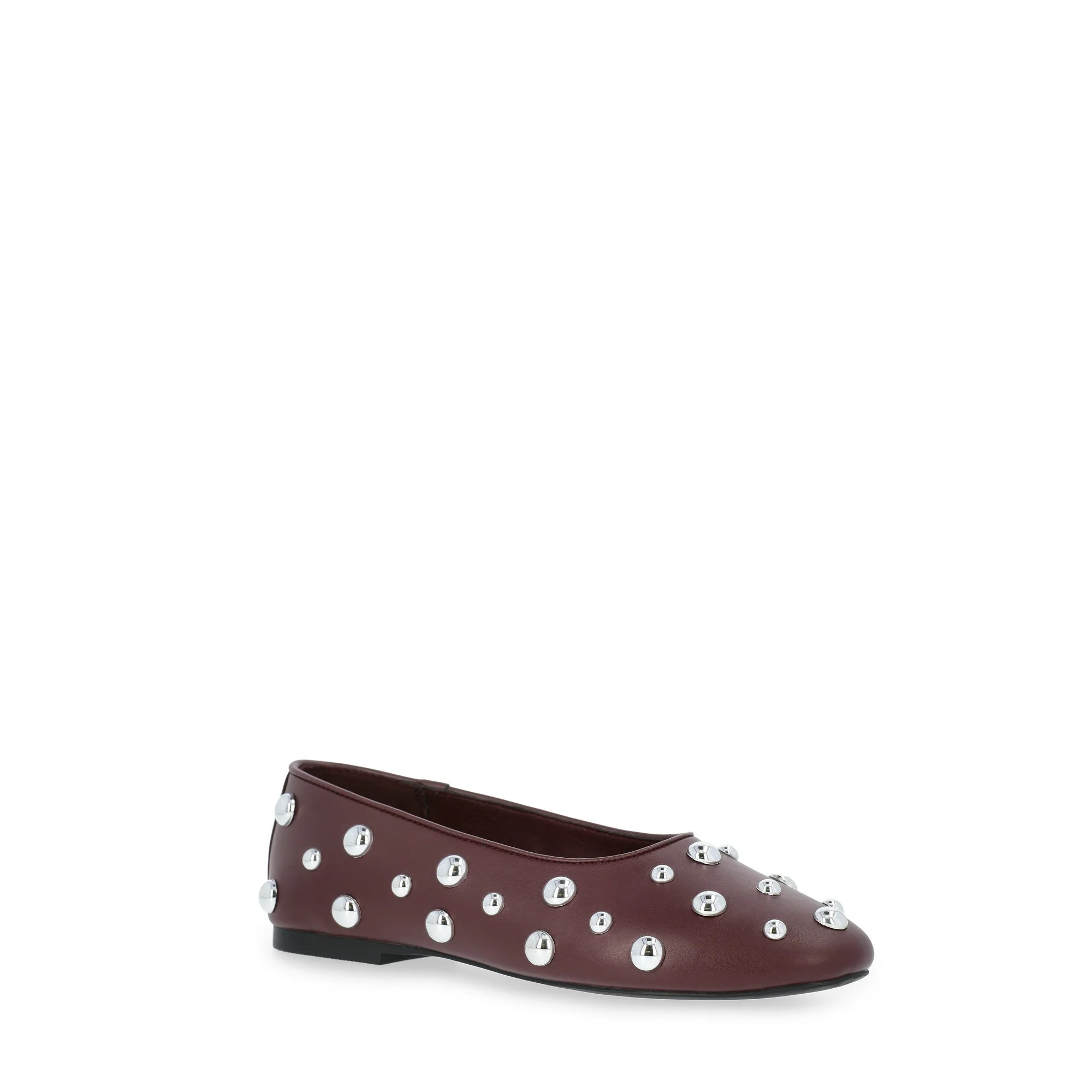 Scoop Women's Studded Faux Leather Ballet Flats | Walmart (US)