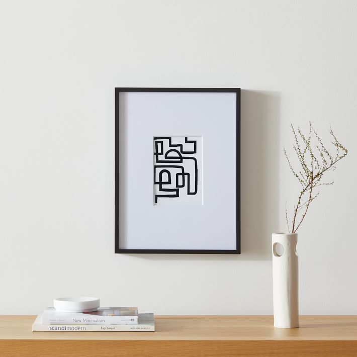 Multi-Mat Metal Gallery Frames - Black | West Elm (US)