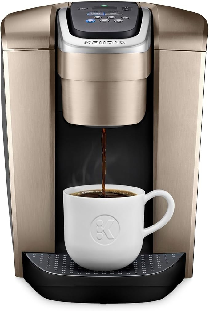 Keurig K-Elite 8 Cup Coffee Maker | Brushed Gold | K-Cup Pod | Single Serve | Amazon (US)