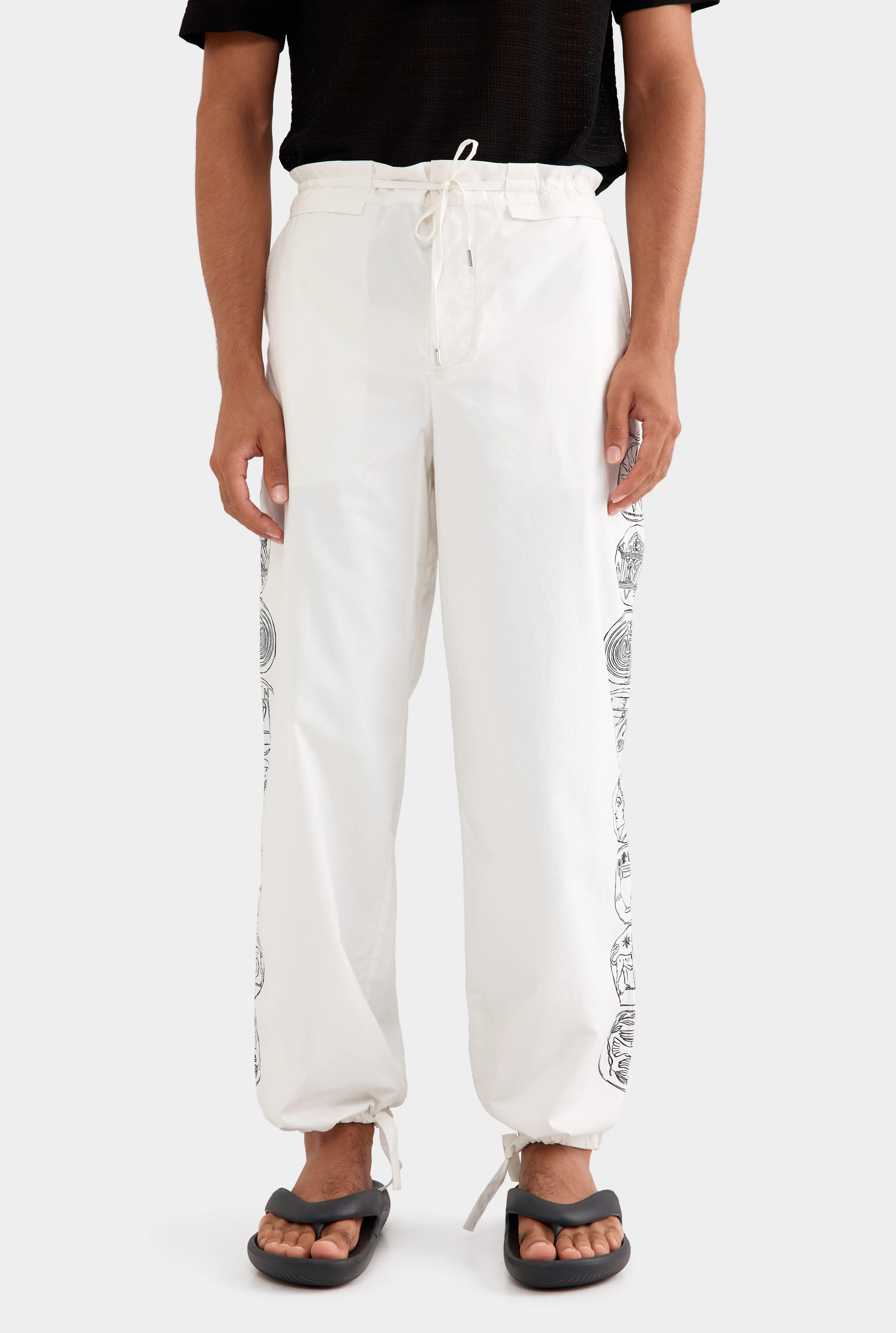 Venroy - Mens Printed Cotton Fixed Waist Trouser | Venroy AU