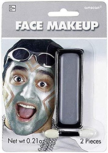 Amscan 395805.18 Cream Non Toxic Face Makeup, Silver | Amazon (US)