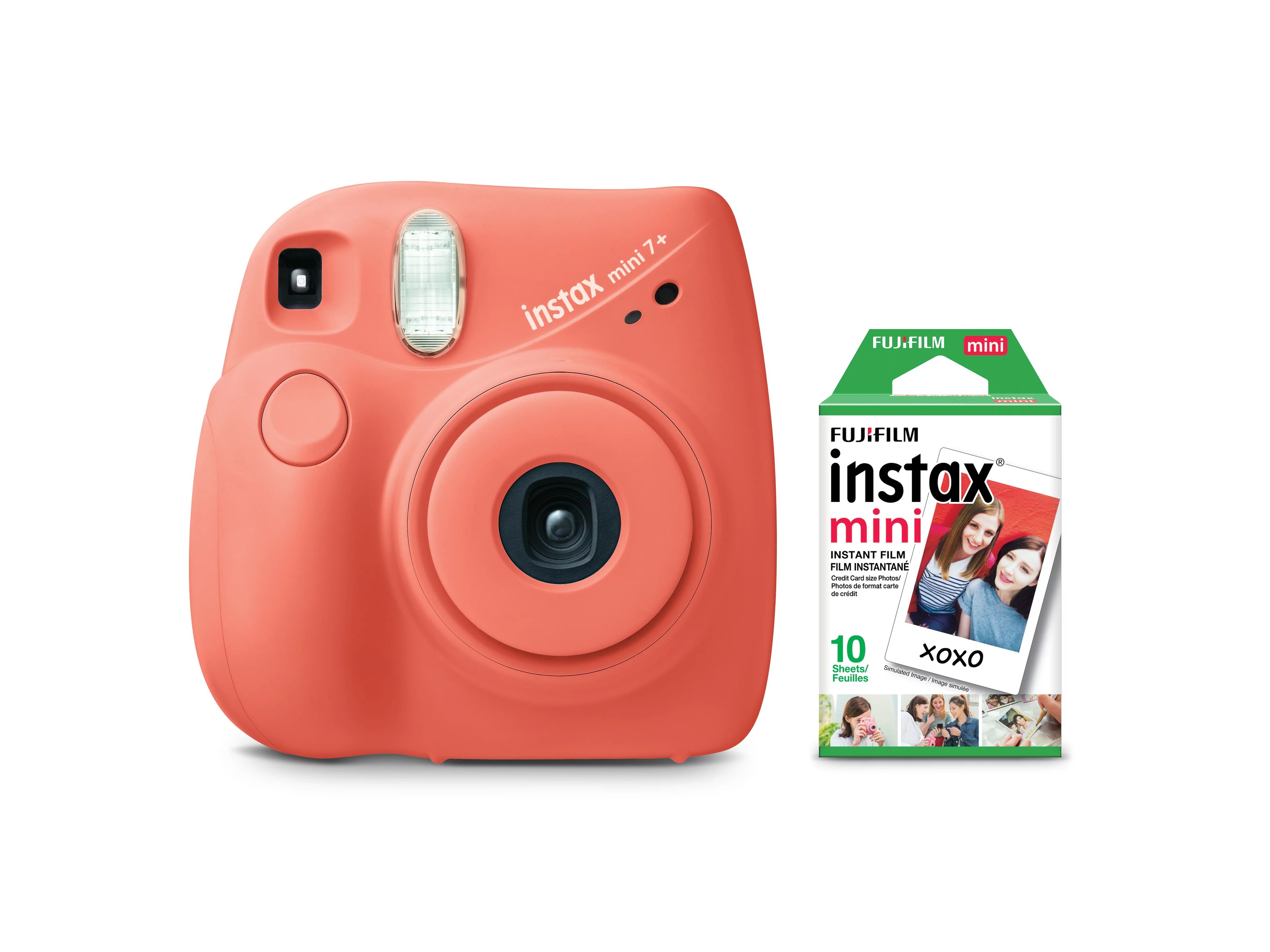 Fujifilm Instax Mini 7+ Camera - Coral - Walmart.com | Walmart (US)