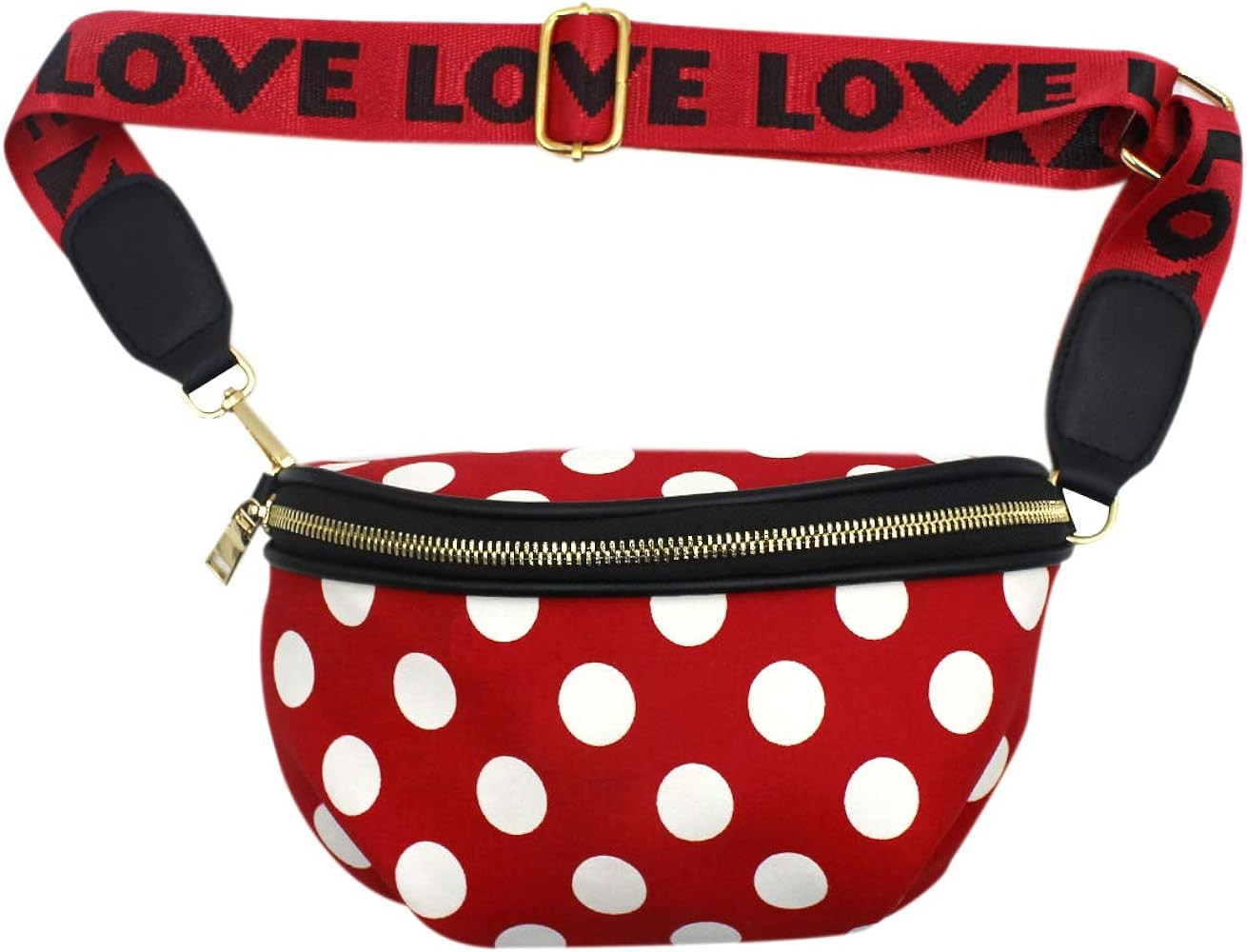 Kids Nylon Waist Bag Cute Polka Dot Small Fanny Pack Belt Bag Phone Purse for Women Girls Sport R... | Amazon (US)