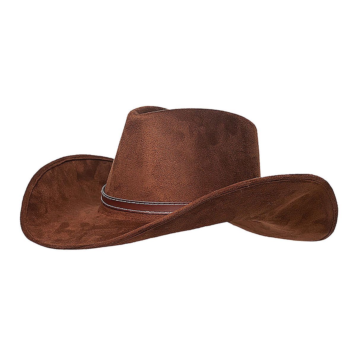 Underwraps Faux Suede Brown Cowboy Hat Adult Costume Accessory | Target