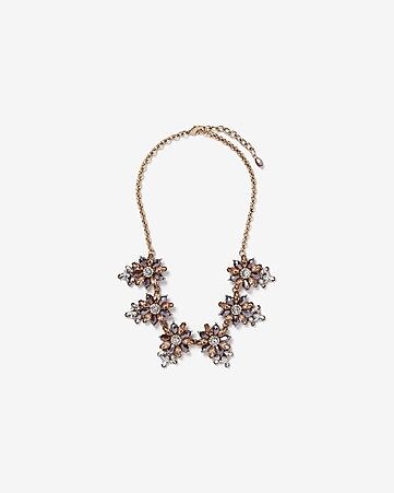 Cluster Flower Statement Necklace | Express
