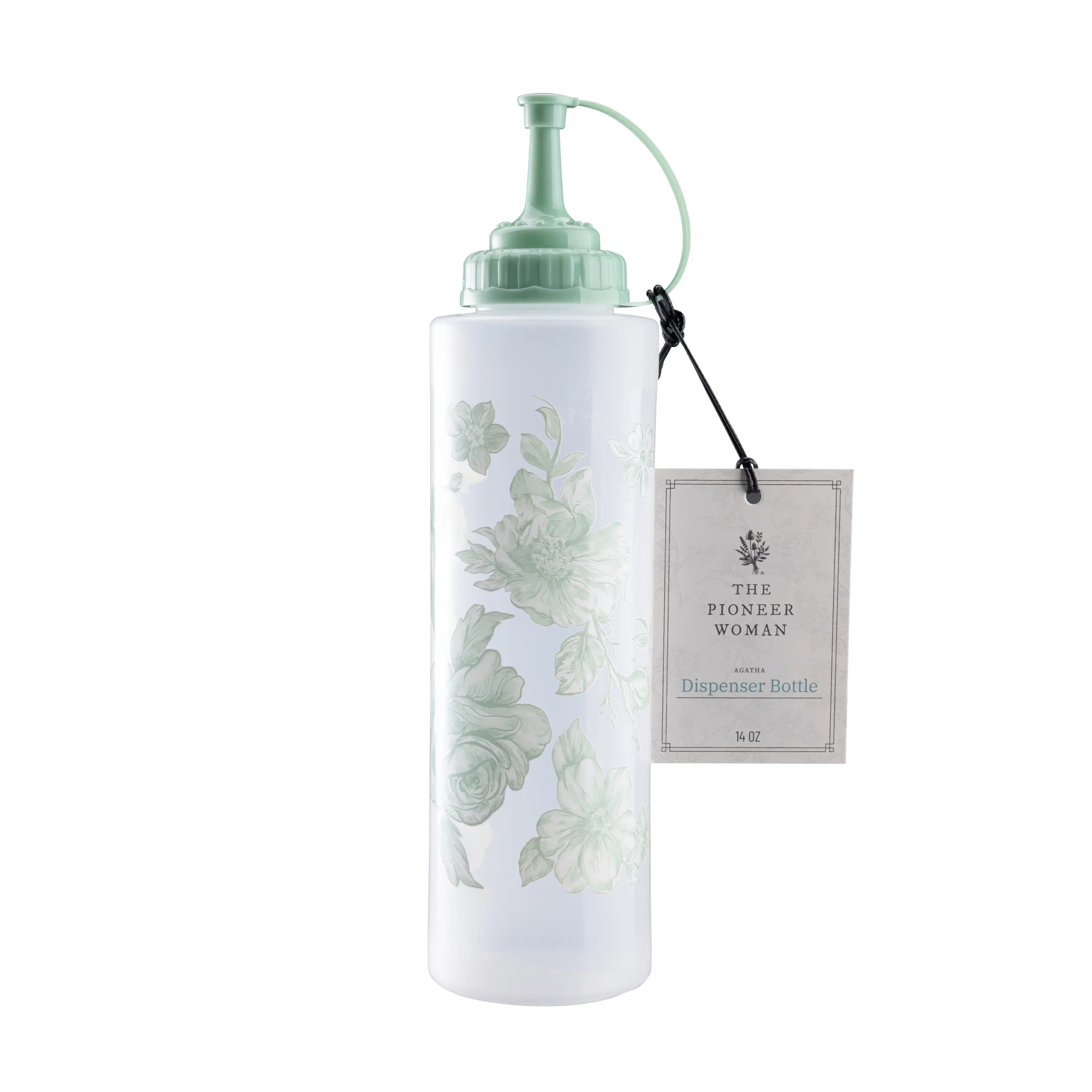 The Pioneer Woman Agatha 14-Ounce Oil & Vinegar Plastic Dispensing Squeeze Bottle | Walmart (US)
