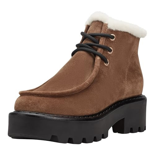 Marc Fisher LTD Women's Percy Ankle Boot, Medium Brown Suede 210, 9.5 | Amazon (US)