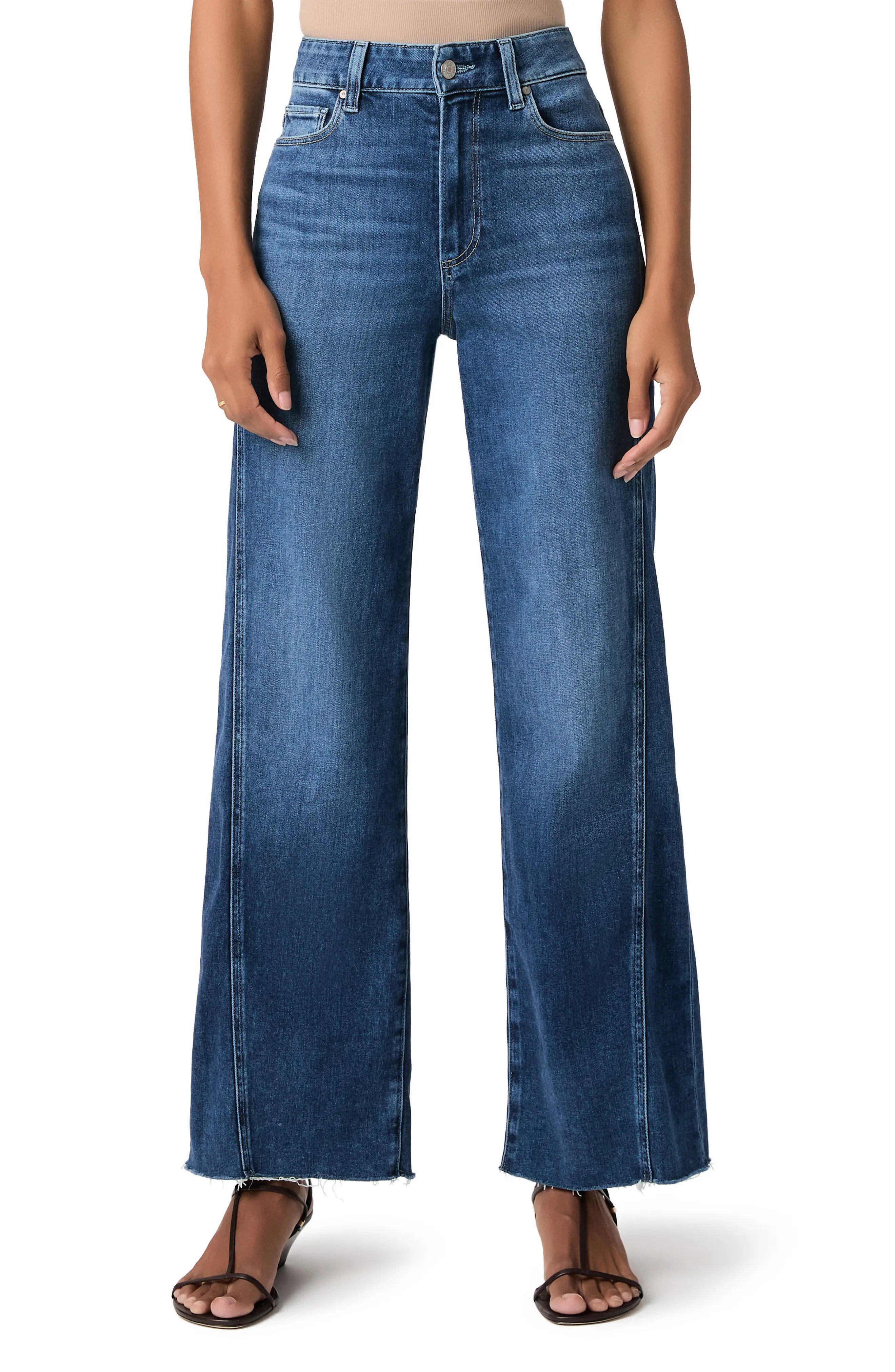 PAIGE Anessa Twisted Out Flare Jeans in Beachline at Nordstrom, Size 31 | Nordstrom