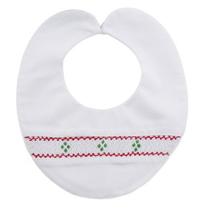 Smocked Holiday Bib | Feltman Brothers