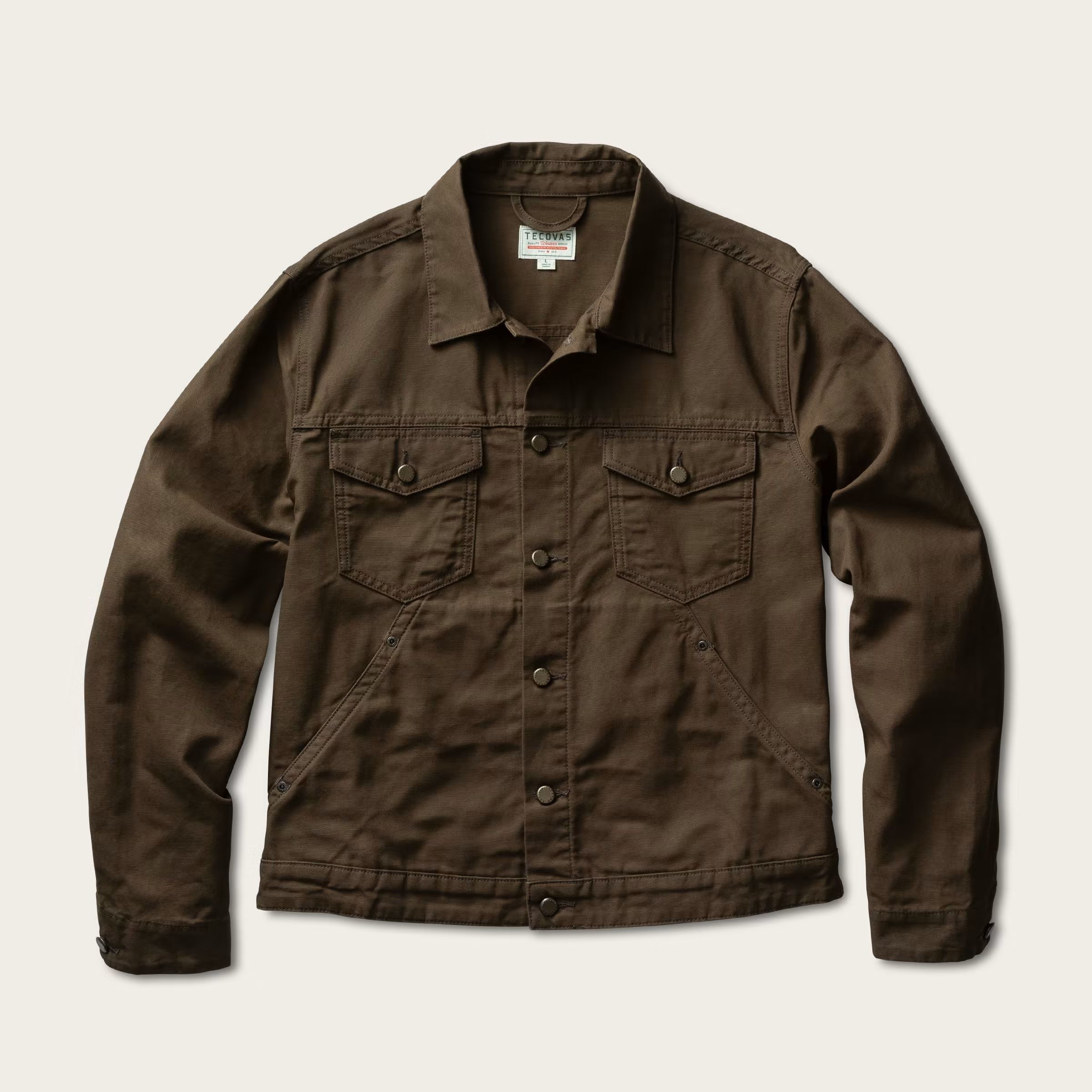 Waxed Canvas Trucker Jacket | Tecovas