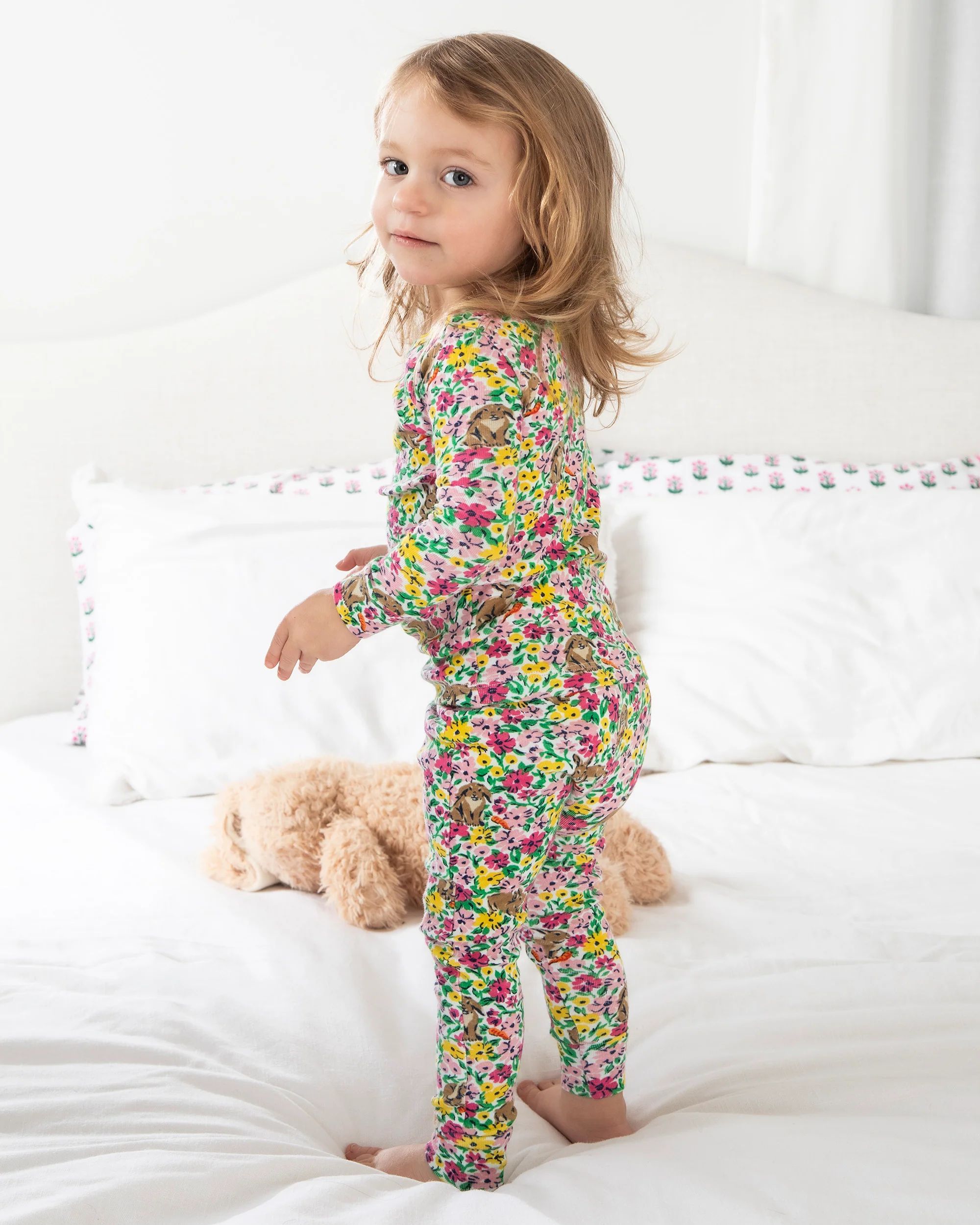 Bunny Trail - Kids Pajama Set - Spring Meadow | Printfresh