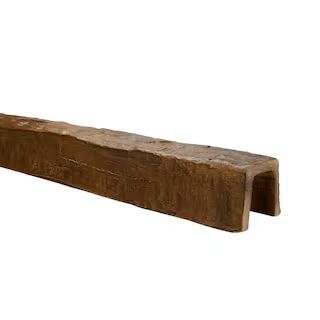 American Pro Decor 5 in. x 5 in. x 12.75 ft. Medium Oak Hand Hewn Faux Wood Beam-5APD10766 - The ... | The Home Depot