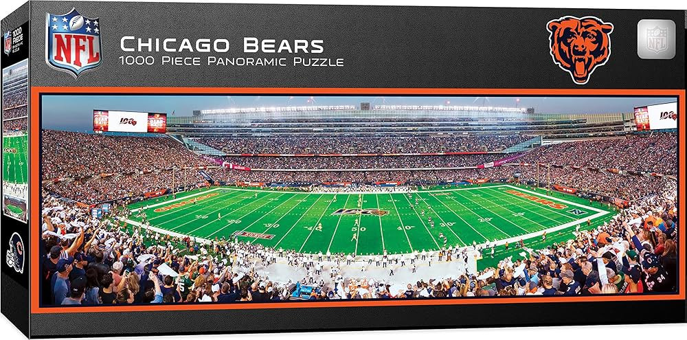 Masterpieces 1000 Piece Sports Jigsaw Puzzle - NFL Endzone & Center View Panoramic - 13"x39" | Amazon (US)