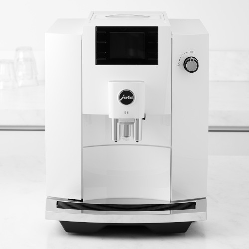 JURA E6 Fully Automatic Espresso Machine, Piano White | Williams-Sonoma